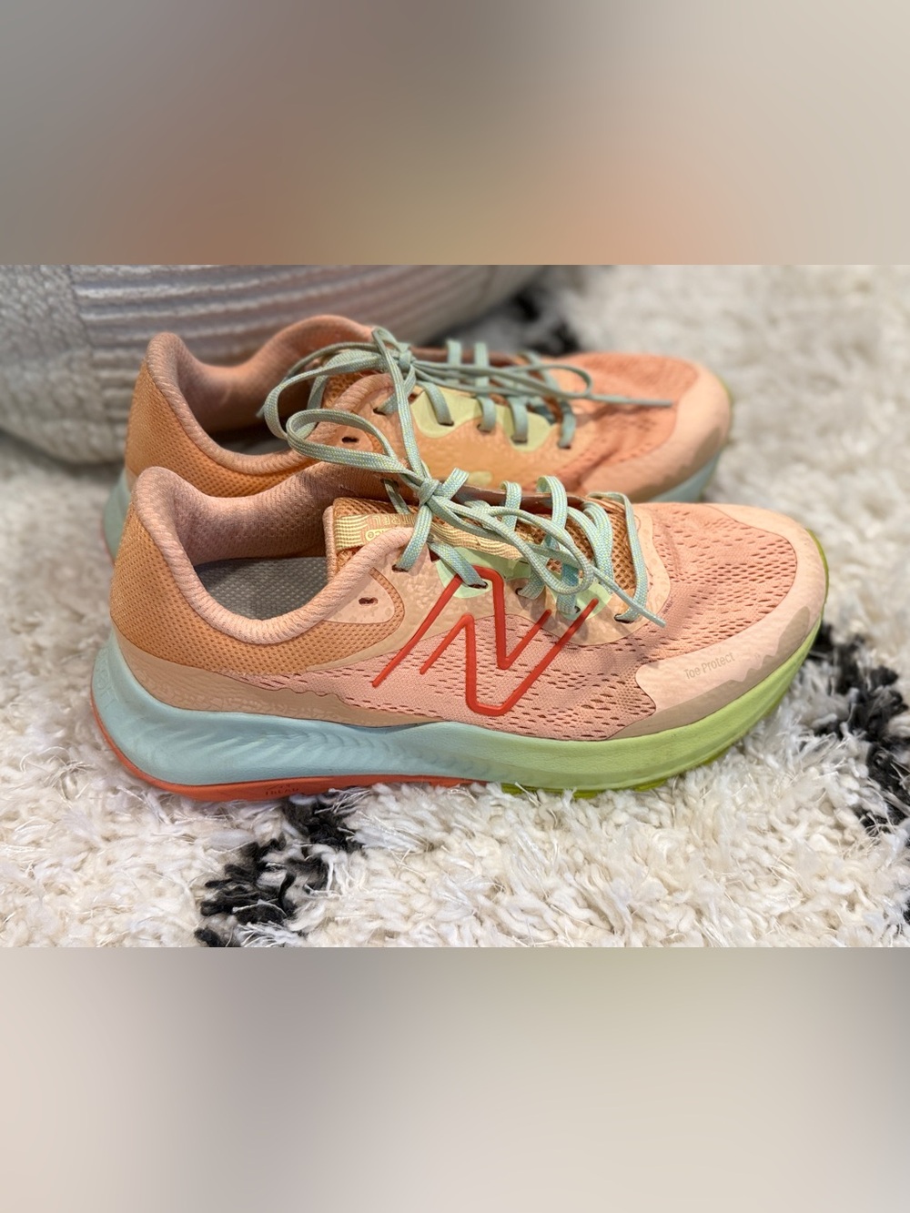 New Balance DynaSoft Nitrel v5 Trail Running Shoes Guava Ice Peach Size 8 - Picture 2 of 10